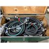 Image 2 : GREEN MOBILE PROFESSIONAL TRANSPORT CASE OF ASSORTED HYDRAULIC SYSTEM HOSES