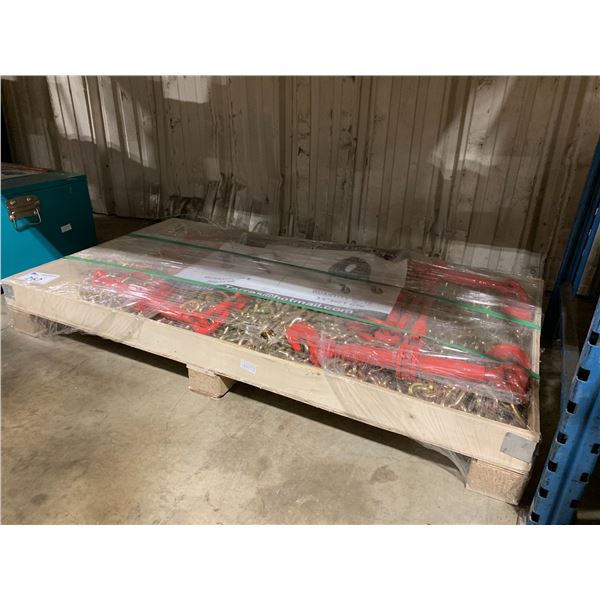 5 GREATBEAR 9200 LBS RATCHET BINDER WITH 10 PCS 3/8" X 20' G70 CHAINS