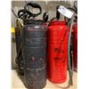 Image 2 : 4 RED 35 GAL METAL PUMP ACTION COMMERCIAL CHEMICAL SPRAYERS