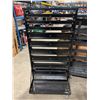 Image 2 : 2 BLACK METAL MOBILE MULTI TIER PARTS BIN HOLDER CARTS