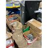 Image 2 : PALLET OF ASSORTED PLUMBING / ELECTRICAL HARDWARE, HANGERS & PARTS