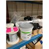 Image 2 : SHELF LOT OF ASSORTED SCHNEIDER ELECTRIC CIRCUIT BREAKERS & 2 SPOOLS OF WIRE