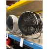 Image 2 : 3 GREY ELECTRIC INDUSTRIAL AIR MOVING ADJUSTABLE FANS