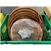 Image 2 : ORANGE ELECTRIC INDUSTRIAL JOB SITE HEATER & CRATE OF ASSORTED COPPER TUBING