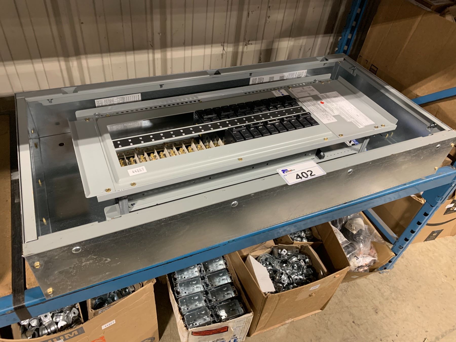 Box Up Panelboard 42 SECTION COMMERCIAL POW-R-LINE ELECTRICAL PANELBOARD BREAKER BOX WITH ...