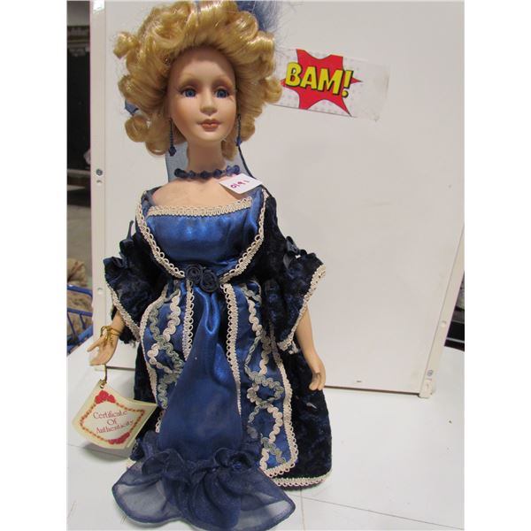 Lady in Blue Glass Doll