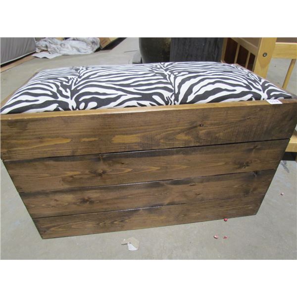 Zebra cushion ottoman