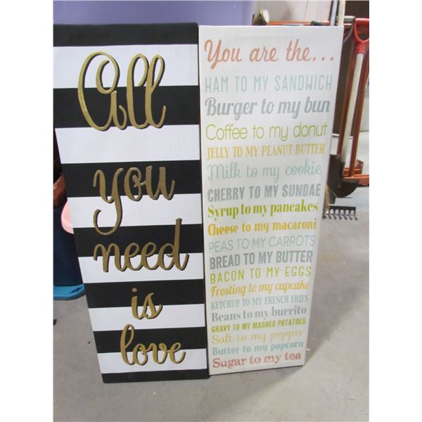 Inspirational quote canvas