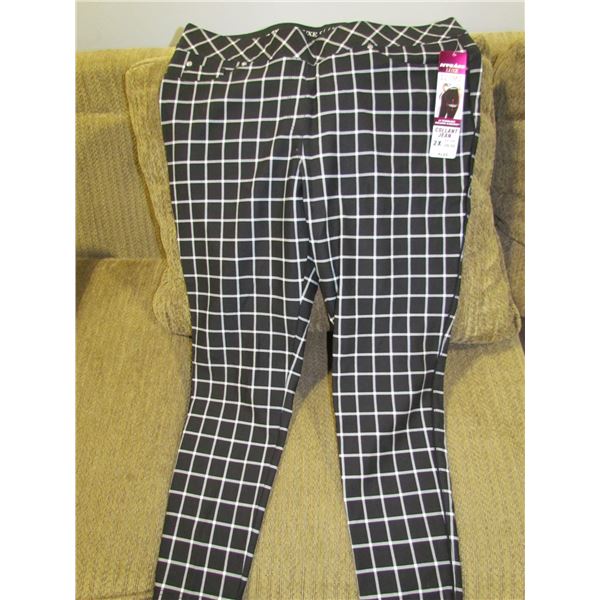 Black Checker Jeggings
