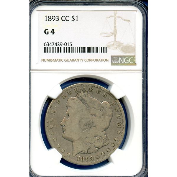 1893-CC Morgan Dollar G