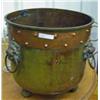 Image 1 : Brass And Copper Footed Bucket