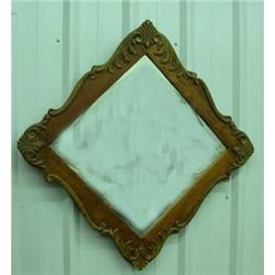 Victorian Diamond Shape Beveled Mirror