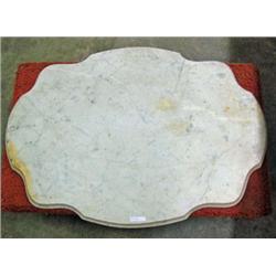 White Marble, 33 X 24, Turtle Top Shape
