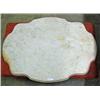 Image 1 : White Marble, 33 X 24, Turtle Top Shape