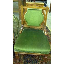 Victorian Upholstered Parlor Chair