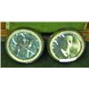 Image 1 : 2 Vintage Paperweights With Portraits Of A Young Man And A Young Woman