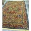 Image 1 : Area Rug, Karastan Tea Wash In Colors Of Dark Green, Tans And Scarlet