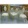 Image 1 : 3 Boudoir Chairs - A Corner Chair And 2 Side Chairs With Upholstered Seats And Backs