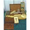 Image 1 : Celluloid Dresser Set Pieces, Celluloid Cover Episcopalian Book Of Common Prayer, San Francisco Adve