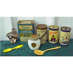 Advertising - 2 Libby's Tin Banks From 1939 And 1940 Golden Gate Expo's, Coca Cola Bottle Opener, Sp