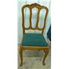 Image 1 : Set Of 5 Oak Country French Upholstered Seat Dining Chairs