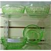 Image 1 : 4 Green Depression Anchor Hocking Dessert Bowls