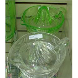 Clear Criss Cross Reamer And Green Depression Reamer