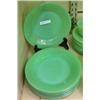 Image 1 : Lot Of 9 Fire King Jadeite Salad Plates, 7 3/4 Inches