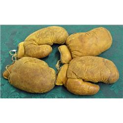 2 Sets Of Small Vintage Boxing Gloves