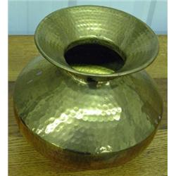 Brass Hammered Spittoon