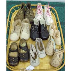 Lot Of 8 Pairs Of Vintage Baby Shoes