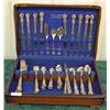 Image 1 : Old Company Plate Flatware In Silver Chest - Over 65 Pieces ( Butter Knives Unmarked)