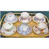 Image 1 : 6 Decorative Cup And Saucer Sets - Lefton, Coalport, Copelands, Etc.