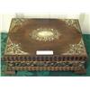 Image 3 : Wooden Jewelry Box With Sterling Trim Plus Vintage Costume Jewelry