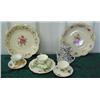 Image 1 : 3 Piece Royal Albert Dessert Set, 2 Bavarian Plates, Tea For One Set, 2 English Cups And Saucers