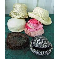 Lot Of 6 Vintage Ladies' Hats