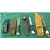 Image 1 : Buck Knife In Sheath, Union Pacific Knife And Tools, Marbles Knife In Sheath, And Mexico Knife In Sh