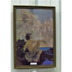 Framed Parrish Print - Air Castles - 17x12 Inches