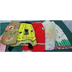 Large Lot Of Vintage Aprons