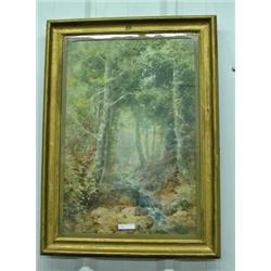 Framed Watercolor By G E Shiras