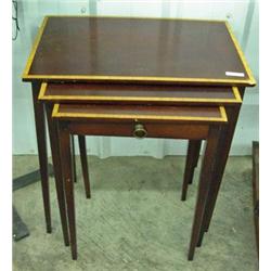 Set Of Three Mahogany Nesting Tables