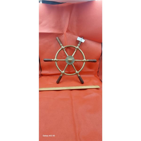 brass ship wheel 19'