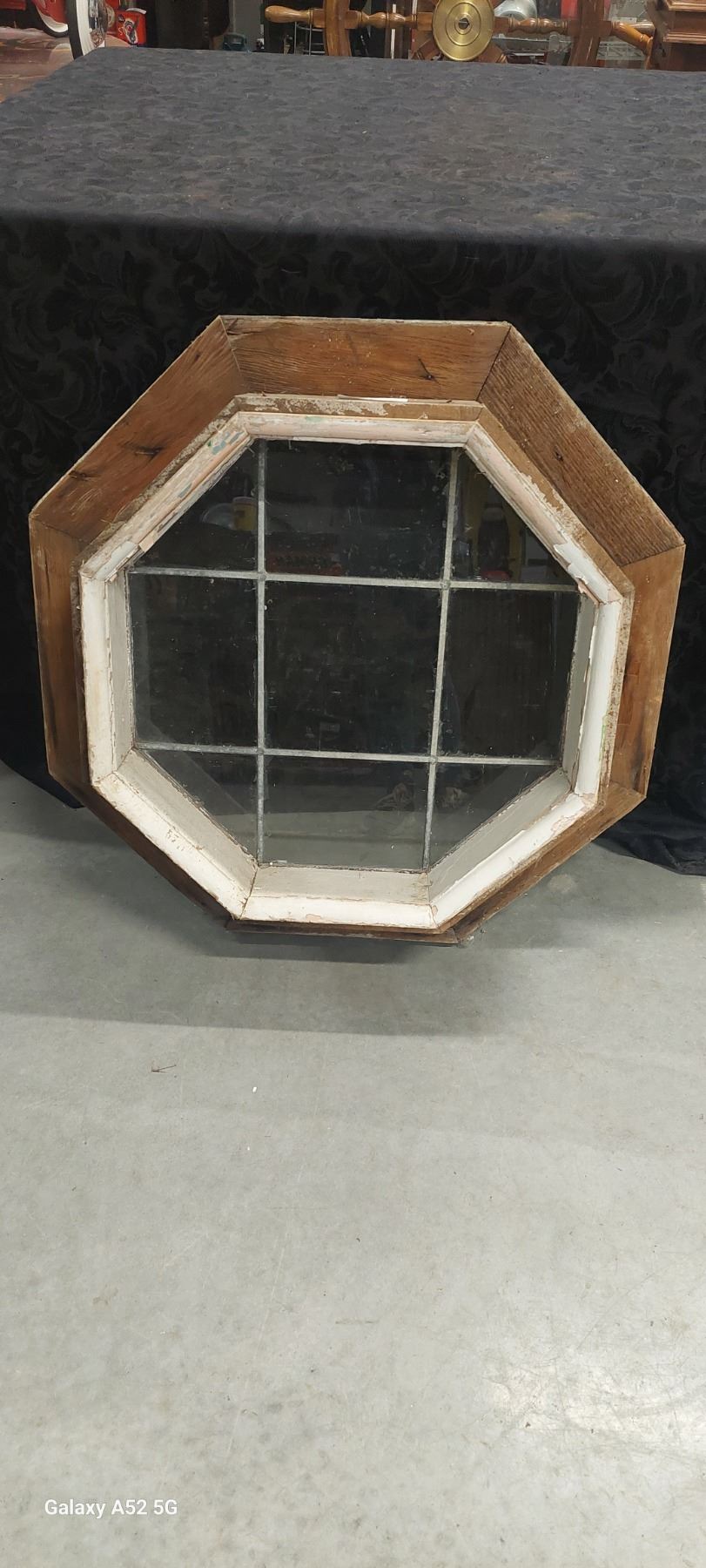Antique octagonal window assembly 28