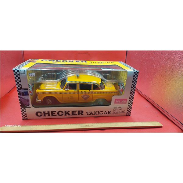 1:18 scale Checker Taxi by Sun Star, all doors open, extremely high quality model, NIB