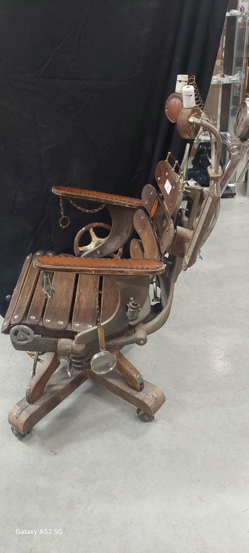 Beautiful one of a kind vintage dentist chair converted to steampunk ...