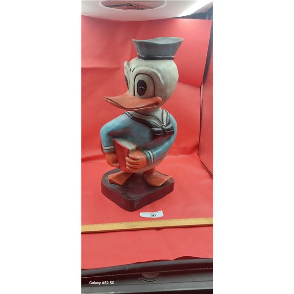 Vintage Donald Duck statue 18" tall