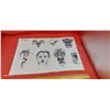 Image 3 : 3 sheets of tattoo flash art