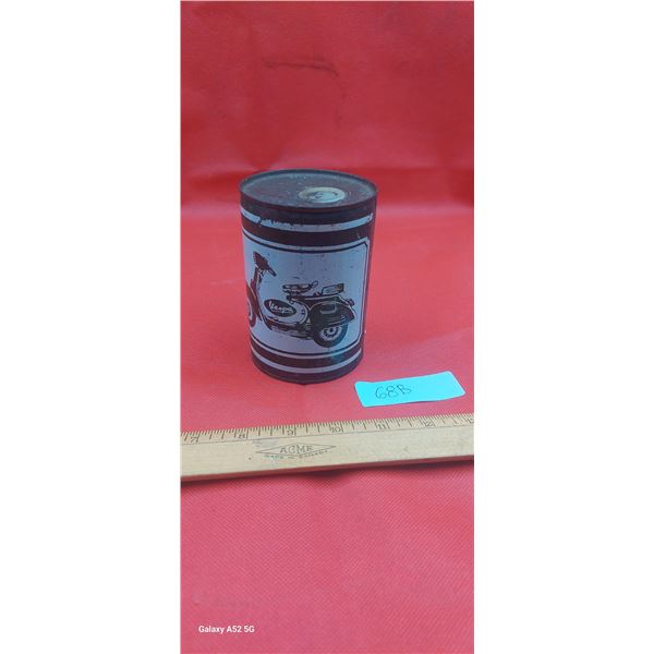 Vintage Vespa oil tin