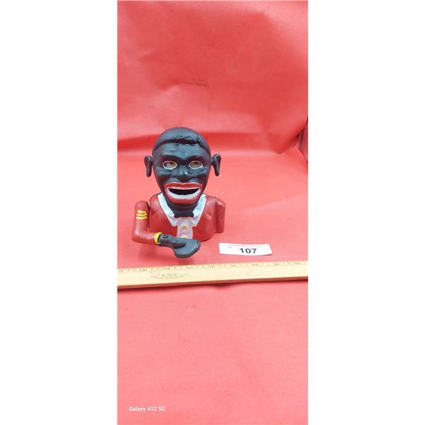 reproduction black Americana cast coin bank