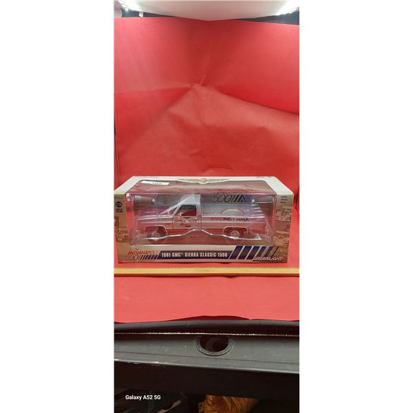 1:18 1981 GMC Sierra die cast square body, Indy Hauler 65th Indy 500